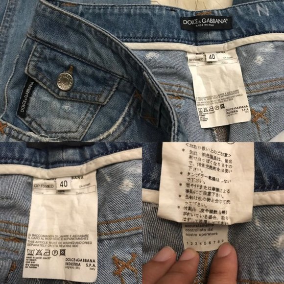 Dolce and Gabbana Distressed Cuffed Jeans - Picture 7 of 8